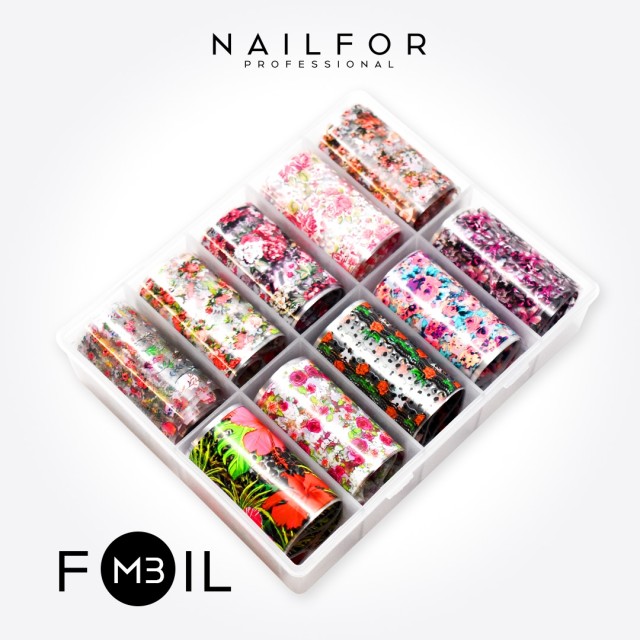 nail art decoration nail reconstruction Foil Transfer M3 Nailfor €8.99