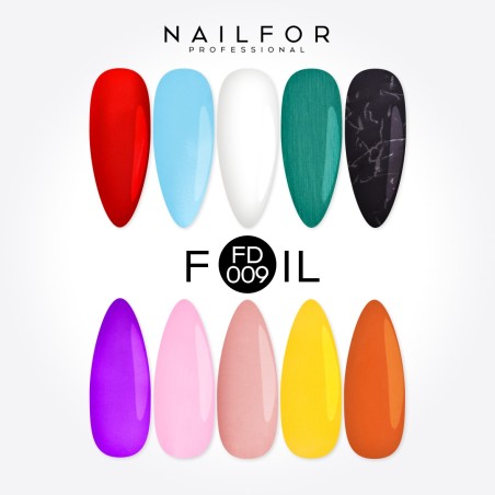 Decoración nail art , reconstrucción de uñas, Transfer Foil Matt FD009 Nailfor 8,99 €