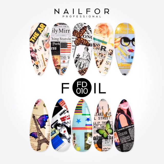decorazione nail art ricostruzione unghie Foil Transfer Matt FD010 Nailfor 8,99 €