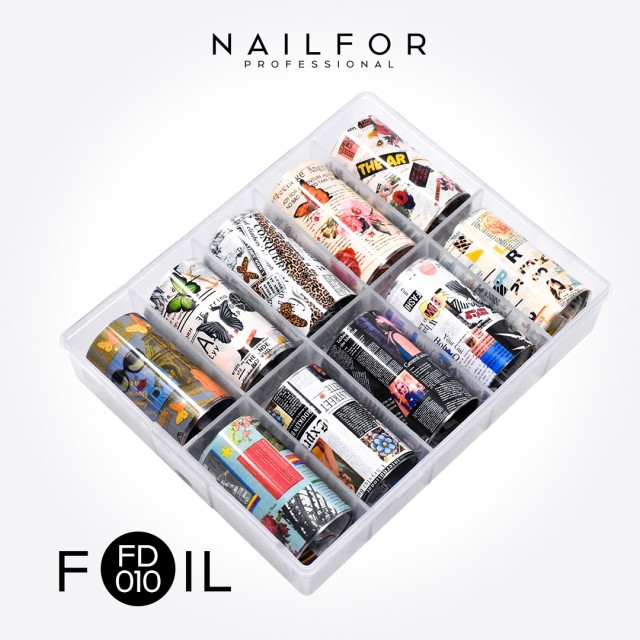 Decoración nail art , reconstrucción de uñas, Transfer Foil Matt FD010 Nailfor 8,99 €