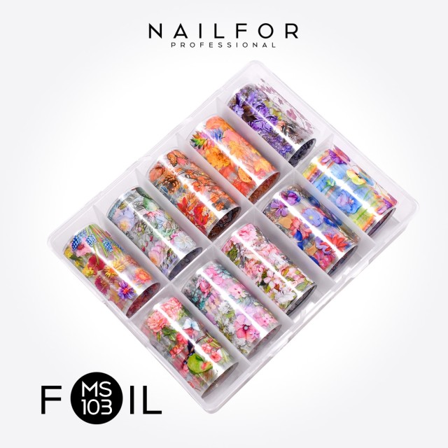 decorazione nail art ricostruzione unghie Foil Transfer MS103 Nailfor 8,99 €