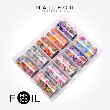 decorazione nail art ricostruzione unghie Foil Transfer MS103 Nailfor 8,99 €