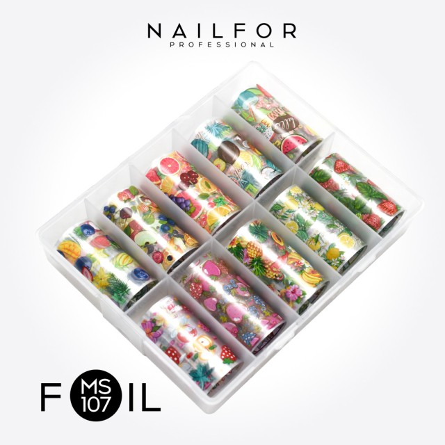 Décoration nail art reconstruction Foil Transfer MS107 Nailfor 8,99 €