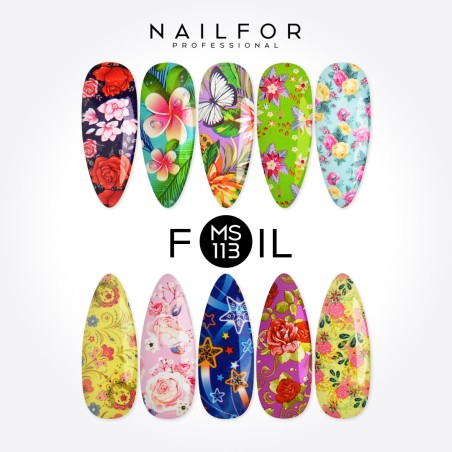 Décoration nail art reconstruction Foil Transfer MS113 Nailfor 8,99 €