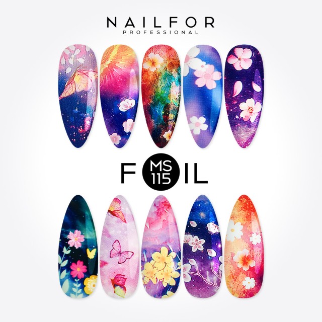 Decoración nail art , reconstrucción de uñas, Transfer Foil MS115 Nailfor 8,99 €