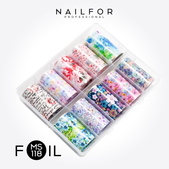 decorazione nail art ricostruzione unghie Foil Transfer MS118 Nailfor 8,99 € 2