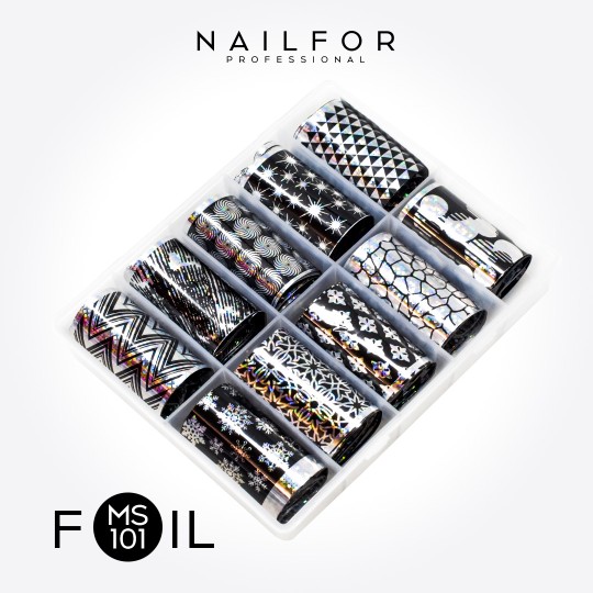 Décoration nail art reconstruction Foil Transfer Noël MS101 Nailfor 8,99 € 2