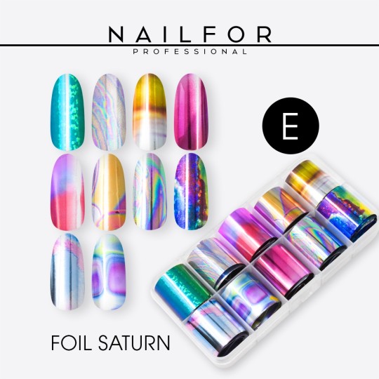 Decoración nail art reconstrucción de uñas Foil Transfer Saturn E Nailfor 7,99 €