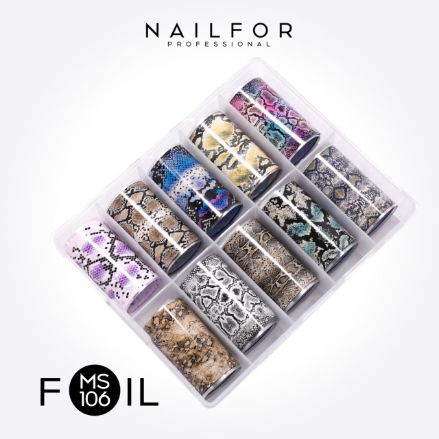 Décoration nail art reconstruction Foil Transfer Snake MS106 Nailfor 8,99 €