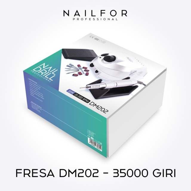 nail reconstruction equipment: Pro DRILL 35000 rpm - WHITE DM202 35W PROFESSIONAL €67.49