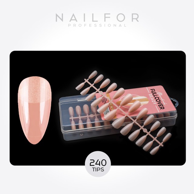 Tips Ready Fullcover EN Gel Camouflage DE ALMENDRAS