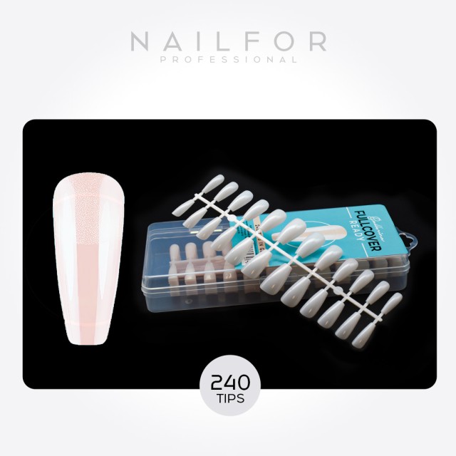 Fullcover Ready Tips IN Natural BALLERINA Gel