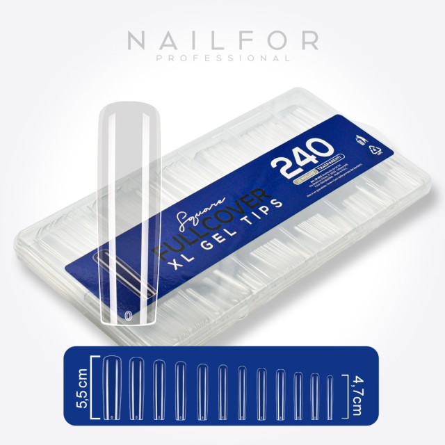Tips Gel Fullcover Xl EN Gel Square