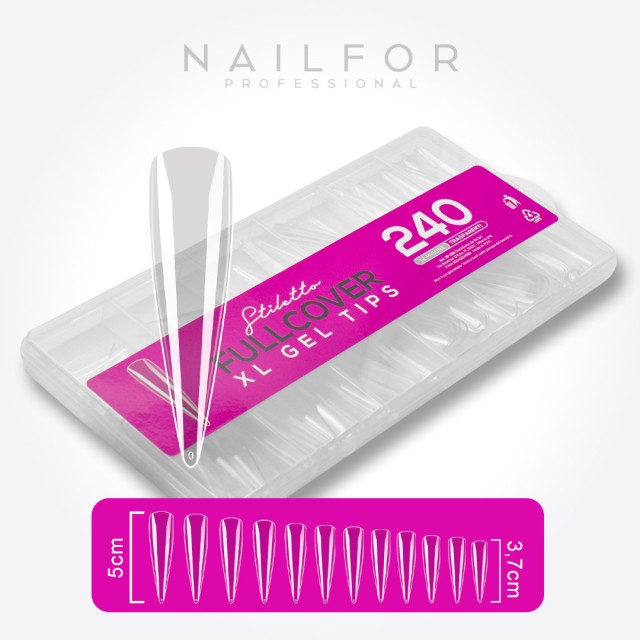 Tips Gel Fullcover Xl EN Gel STILETTO