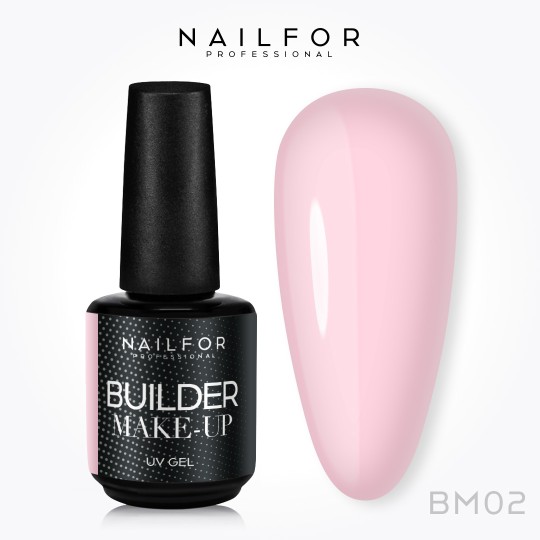 Nail Gel Reconstruction Gel Builder Make-up BM02 Natural Rose Nailfor €11.99