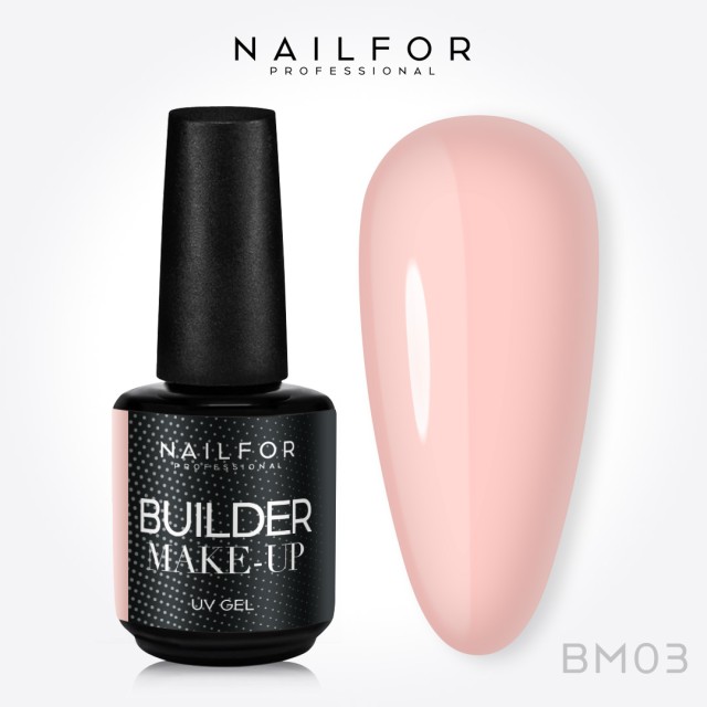 Gel per unghie ricostruzione GEL BUILDER MAKE-UP BM03 Natural Peach Nailfor 11,99 €