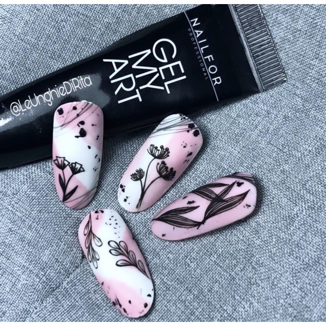 color gel para uñas, nail art , nails Gel my art - 01 BLACK BLACK | Nailfor 7,49 €