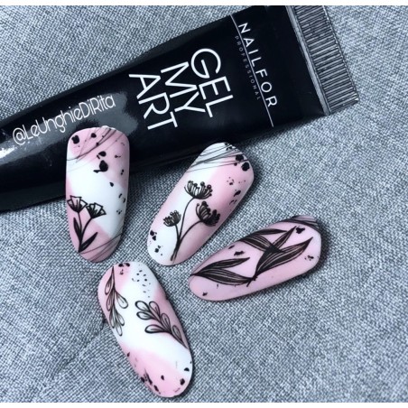 color gel para uñas, nail art , nails Gel my art - 01 BLACK BLACK | Nailfor 7,49 €