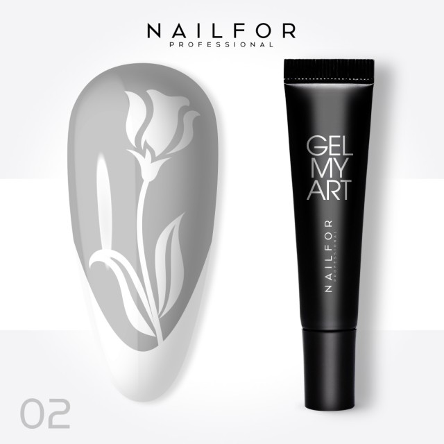 colore gel per unghie, nail art, nails GEL MY ART - 02 WHITE BIANCO | Nailfor 6,99 €