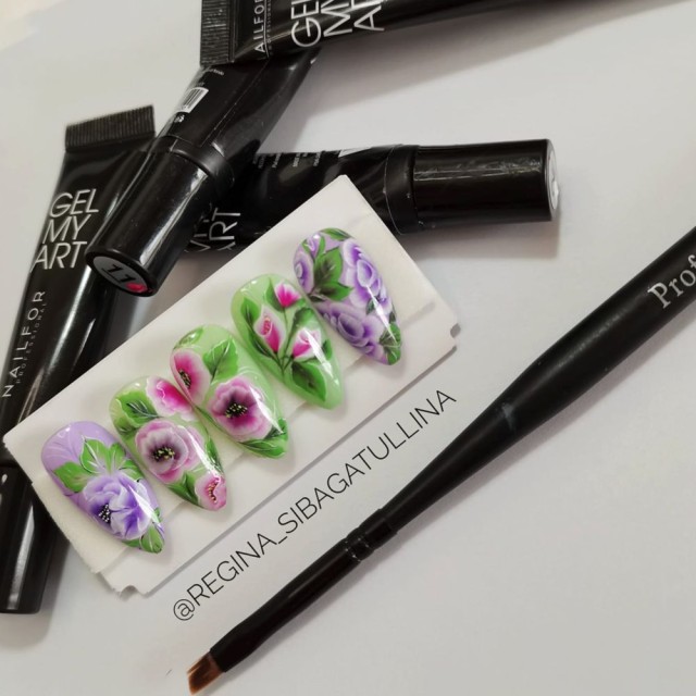 nail gel color, nail art , nails Gel my art - 06 Metal Violet VIOLA | Nailfor €7.49
