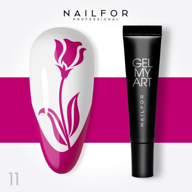 colore gel per unghie, nail art, nails GEL MY ART - 11 FUXIA FUCSIA | Nailfor 6,99 €
