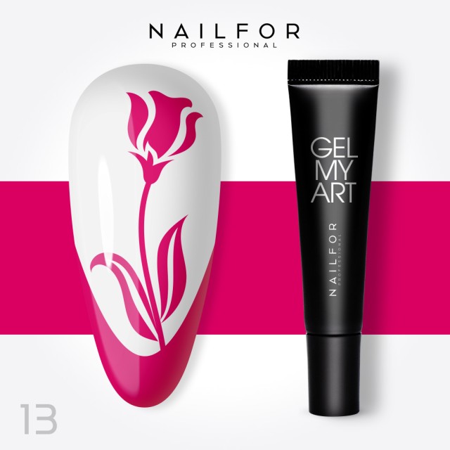 colore gel per unghie, nail art, nails GEL MY ART - 13 FUXIA FLUO FUCSIA | Nailfor 6,99 €