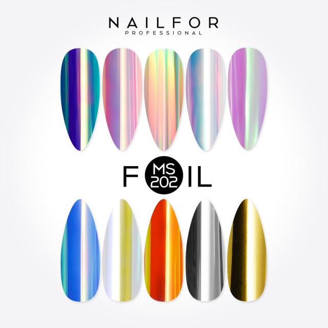 Decoración nail art , reconstrucción de uñas, Foil Glass MS202, Nailfor 8,99 €