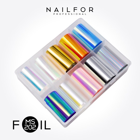 decorazione nail art ricostruzione unghie Glass Foil MS202 Nailfor 8,99 € 2