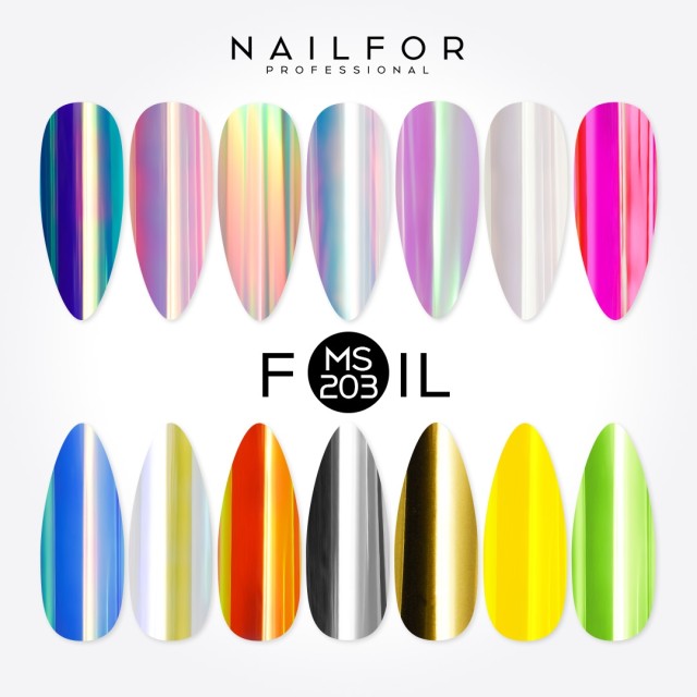Decoración nail art , reconstrucción de uñas, Foil Glass MS203, Nailfor 9,99 €
