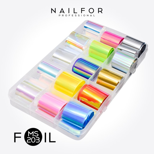 nail art decoration nail reconstruction Glass Foil MS203 Nailfor €9.99