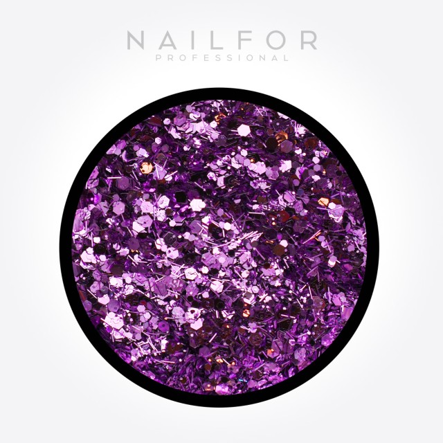decorazione nail art ricostruzione unghie Glitter B0802 Nailfor 2,50 €