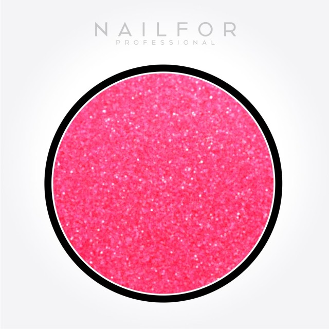 decorazione nail art ricostruzione unghie GLITTER effetto fluo FUCSIA SALMONATO Nailfor 2,99 €