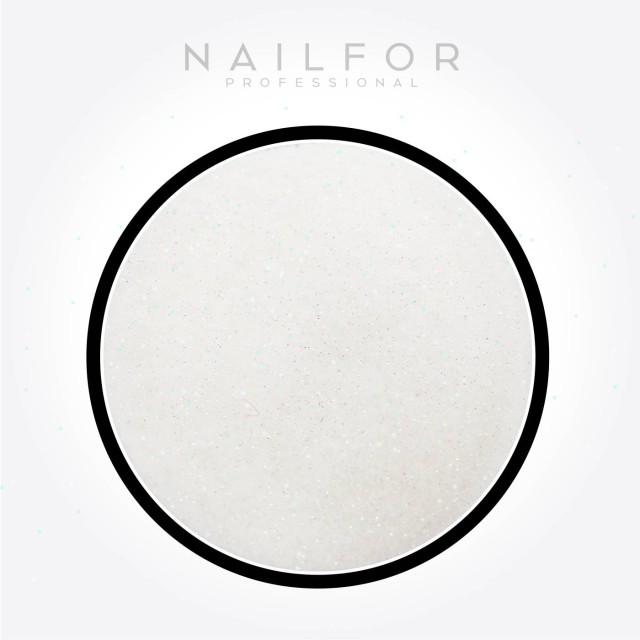 decorazione nail art ricostruzione unghie GLITTER G-C03R Bianco con riflessi verde irridescente Nailfor 1,99 €