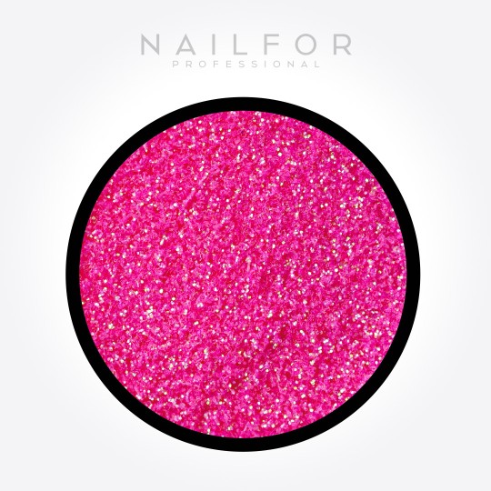 nail art decoration nail reconstruction Glitter Pink Shock H094 Nailfor €1.99