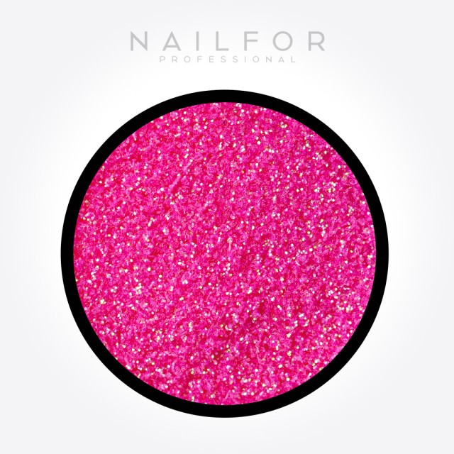 decorazione nail art ricostruzione unghie Glitter Rosa Shock H094 Nailfor 2,49 €