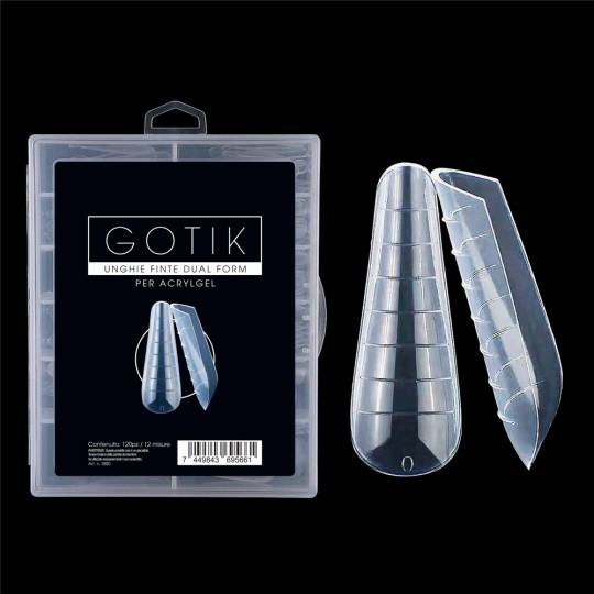 accessori per unghie, nails nail art alta qualità GOTIK ACRYLGEL DUAL TIPS (DUAL SYSTEM FORMS) – 120PZ Nailfor 8,49 € Nailfor 2