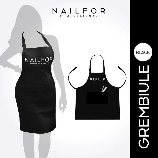 accessori per unghie, nails nail art alta qualità GREMBIULE NAILFOR - BLACK Nailfor 9,99 € Nailfor