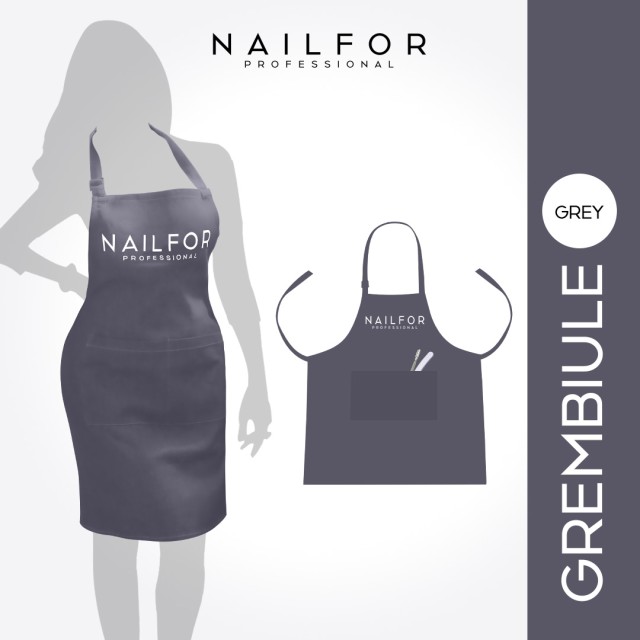 accessori per unghie, nails nail art alta qualità GREMBIULE NAILFOR - GREY Nailfor 9,99 € Nailfor