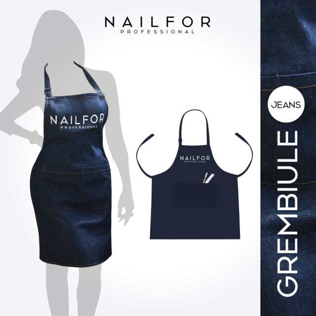 accessori per unghie, nails nail art alta qualità GREMBIULE NAILFOR - JEANS Nailfor 9,99 € Nailfor