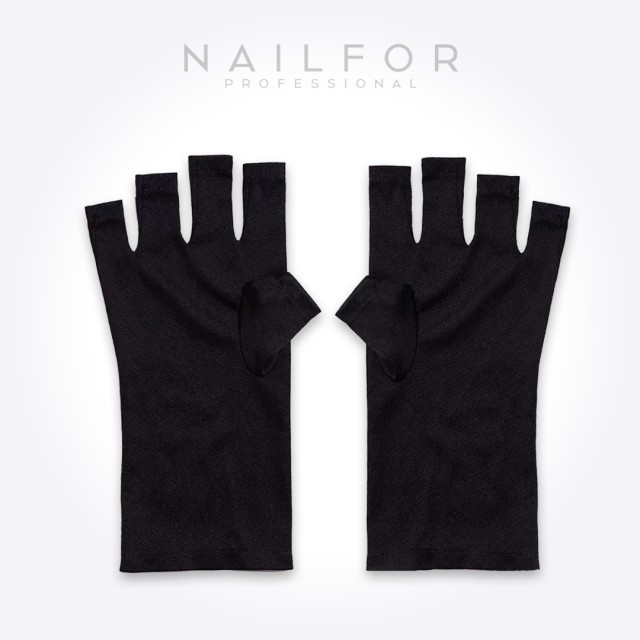 Accessoires pour ongles, nails nail art haute qualité GANTS ANTI- Uv NOIRS 2PCS Nailfor 6,99 € Nailfor