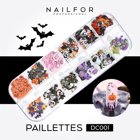 nail art decoration nail reconstruction HALLOWEEN Deco Paillettes - DC001 Nailfor €4.99