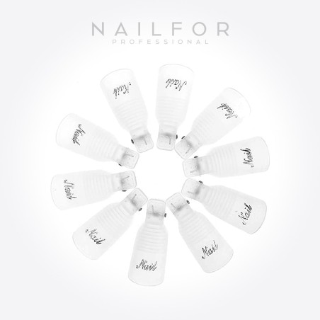 accesorios para uñas, nails nail art alta calidad KIT 10 Clips REMOVEDORES Gel - White Nailfor 2,99 € Nailfor