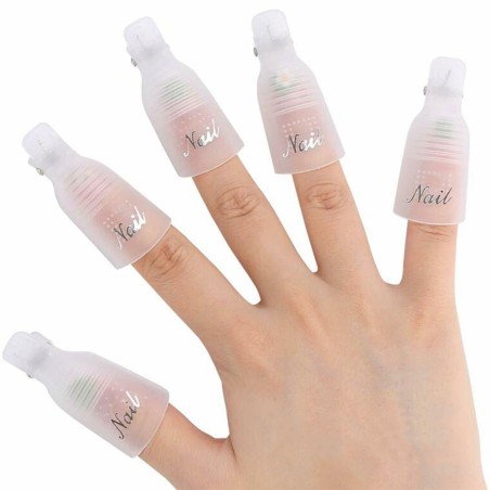 accesorios para uñas, nails nail art alta calidad KIT 10 Clips REMOVEDORES Gel - White Nailfor 2,99 € Nailfor