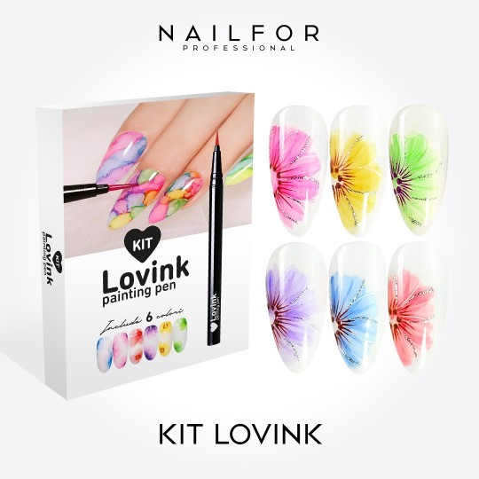 Kit de décoration et de reconstruction d' nail art Lovink 6 Painting pen Nailfor 24,99 €