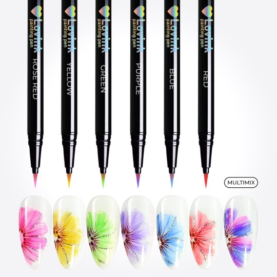Kit de décoration et de reconstruction d' nail art Lovink 6 Painting pen Nailfor 24,99 € 2