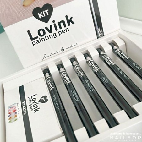 Kit de reconstrucción de uñas con decoración de nail art Lovink 6 Painting pen Nailfor 24,99 €