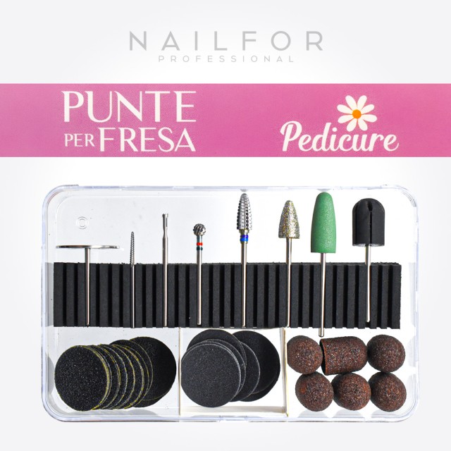 accessori per unghie, nails nail art alta qualità KIT PUNTE - Pedicure PU178 Nailfor 49,99 € Nailfor