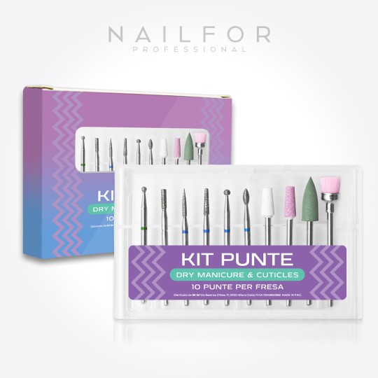 accesorios para uñas, nails de alta calidad nail art KIT BROCAS - 10 BROCAS Manicure EN SECO Y CUTÍCULAS 10 Nailfor 19,99 € Nail
