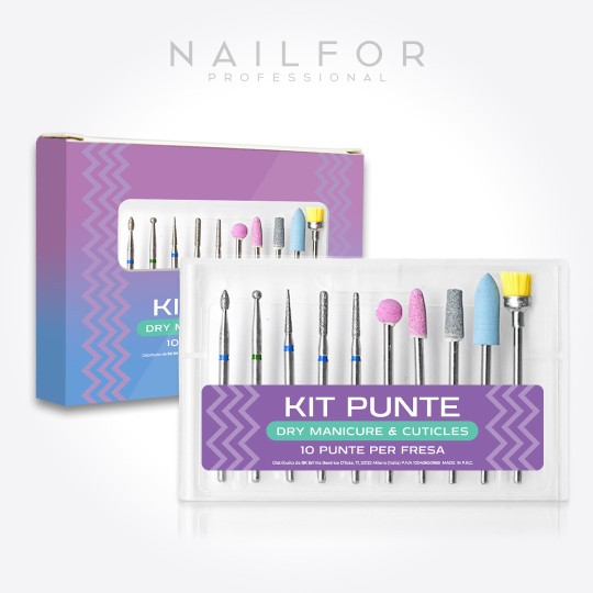 nail accessories, high quality nails nail art KIT DRILL BITS - 10 DRY Manicure & CUTICLES 9 Nailfor €19.99 Nailfor