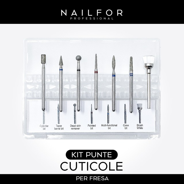 accessori per unghie, nails nail art alta qualità KIT PUNTE FRESA - Cuticole Nailfor 19,99 € Nailfor